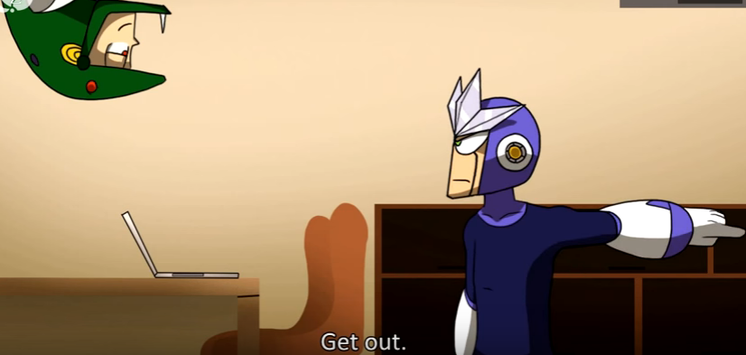 Snake Man isn't welcome in Gemini Man's room
