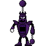 The sphere above his head's supposed to be a pendulum. Also, don't mind his weird hand shape.